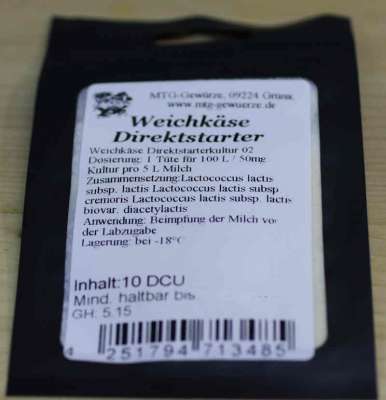 Weichkäse Direktstarter Kultur kaufen, Grüna, Am Poltermühlenteich